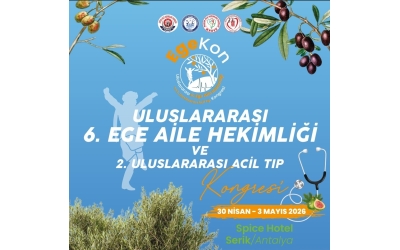EGEKON 2026 30 NİSAN - 03 MAYIS 2026 SPİCE HOTEL SERİK ANTALYA https://egekonkongre.com/bilimsel-program adresinden ulaşa bilirsiniz